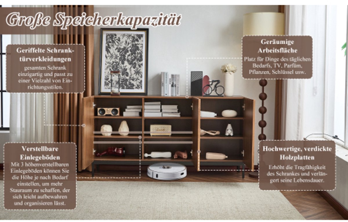 Mid Century Dressoir - Elegant en Functioneel