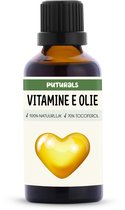 Puturals Vitamine E Olie 100% Natuurlijk - 50ml - Tocoferol 70% - Vitamine E Olie voor Gezicht, Huid en Haar - Puur en Vegan