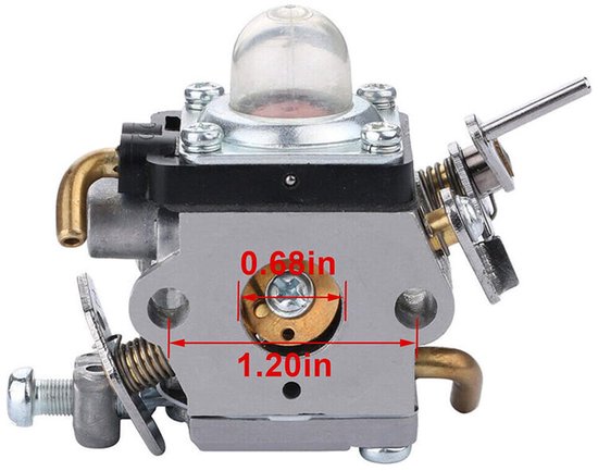 Geschikt voor Husqvarna 122LDX 122C 122LK 574386701 581734301 22cc carburateur van Merkloos	 — afbeelding 2