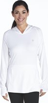 Coolibar - UV-hoodie dames - wit - maat S (38)