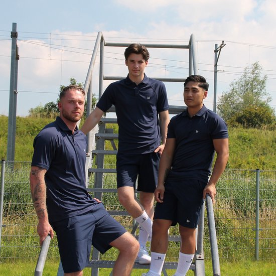 Donnay - 2-Pack Polo Sport Björn - Polo Multi Sport - Polo sport - Marine/Vert jungle - Taille S