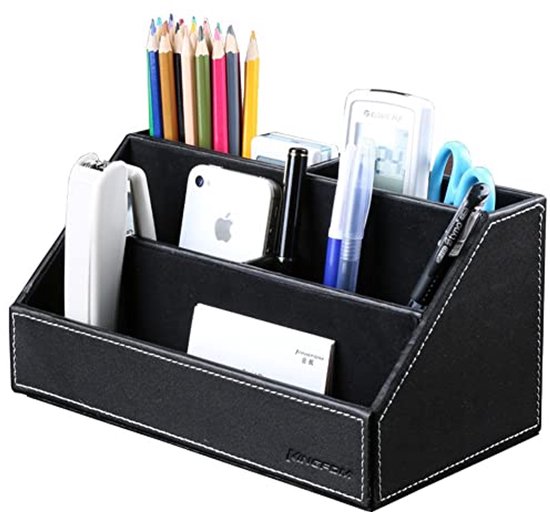 Houten Bureau-organizer, multifunctionele doe-het-zelf bureau-organizer en