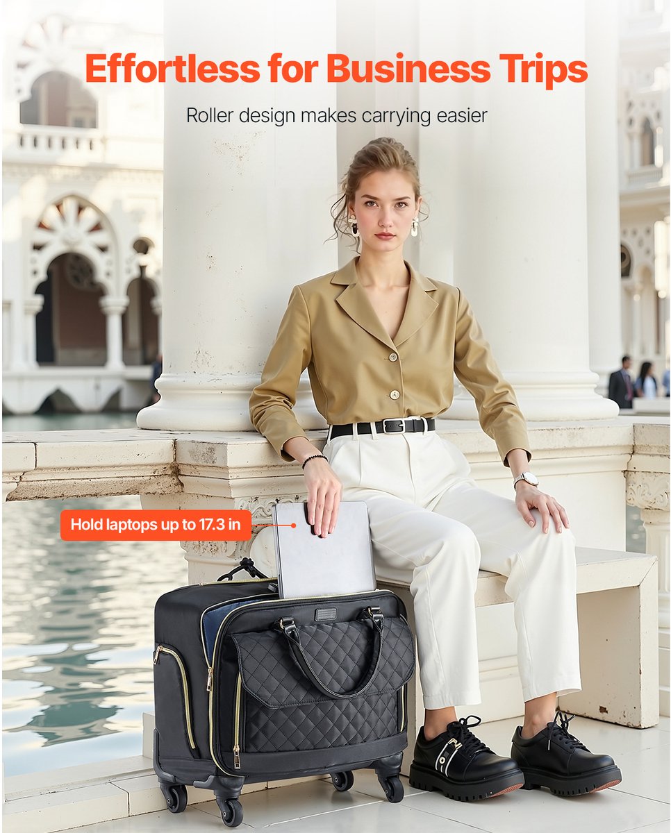 Samsonite Aktetas EVOSIGHT 17,3'' met wielen Business tas met wielen en