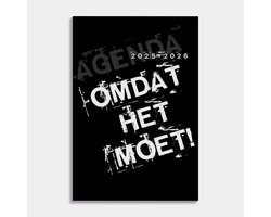 Hobbit - Schoolagenda 2025-2026 - 1 week op 2 pagina's - Harde kaft - A5 (14 x 20,5 cm) - Omdat Het Moet