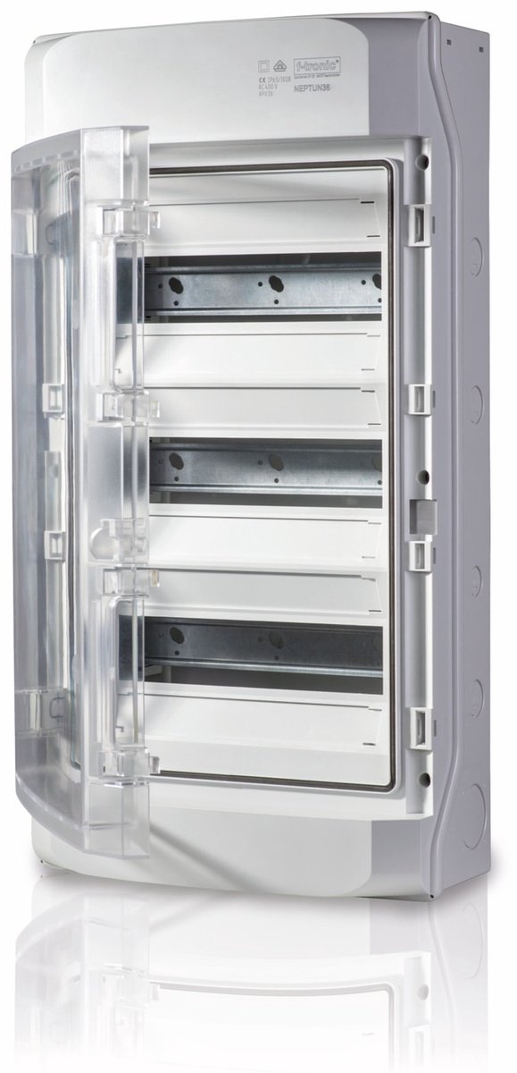 F-Tronic NEPTUN waterdichte groepenkast 3-rijen 36 modules IP65 (7270003)
