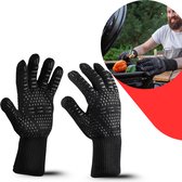 Keukenvriend BBQ Handschoenen 800°C – Hittebestendig – Inclusief BBQ Spiezen – Ovenhandschoenen – Barbecue Accessoires