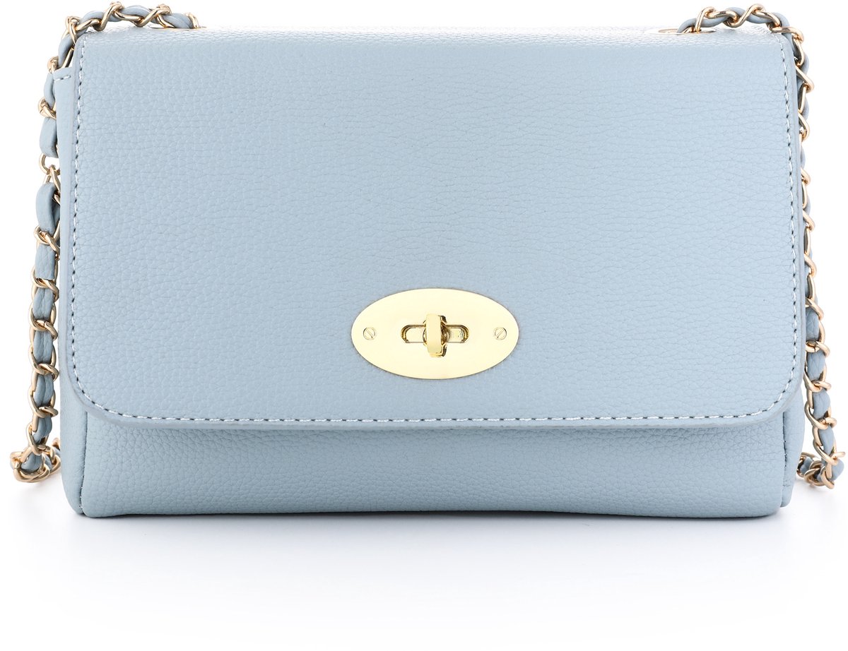 Schoudertas met schakelband blauw