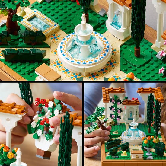 Jardin d'icônes LEGO avec fontaine - 10359