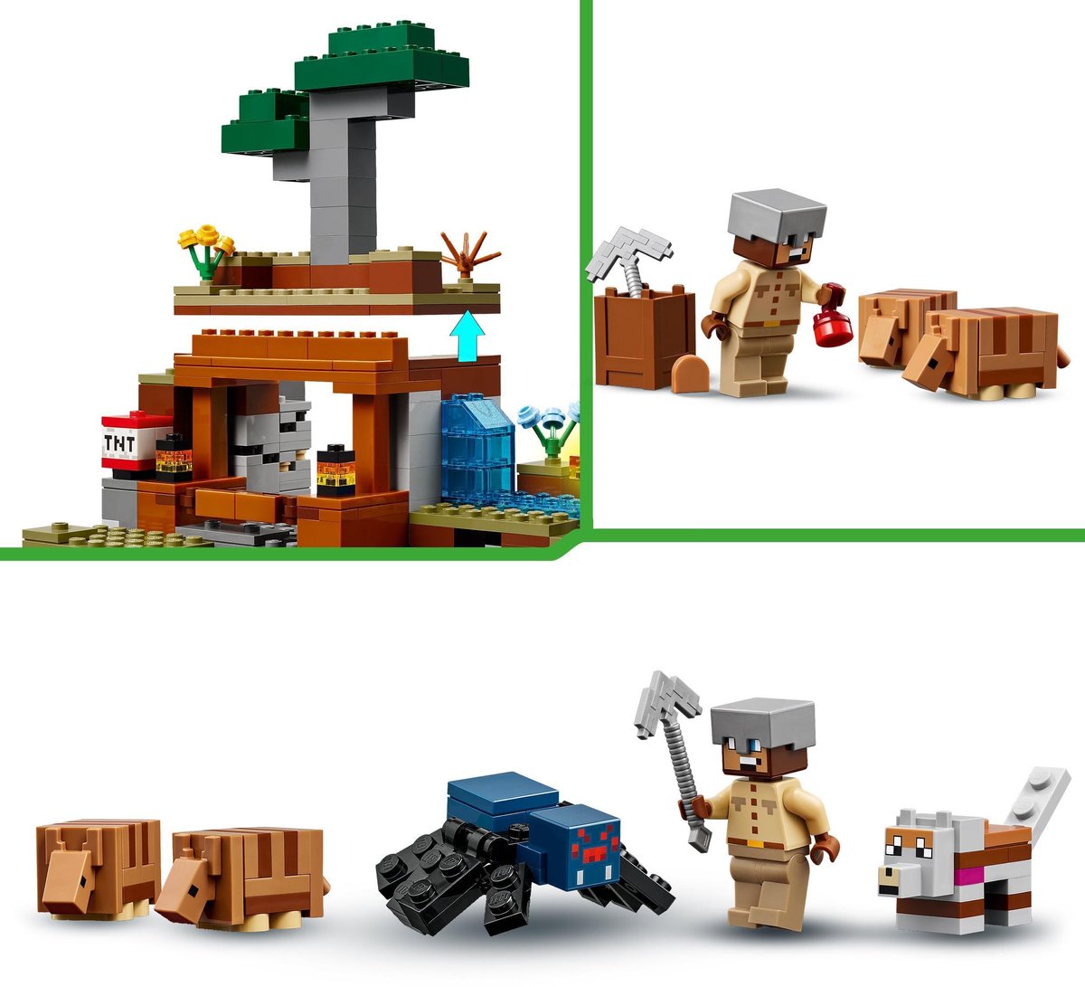 LEGO Minecraft De gordeldieren bij de mijn - 21269 — afbeelding 24