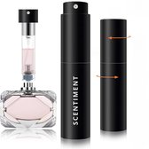 Scentiment® Navulbare Parfumflesje - Uniek Vulsysteem - Premium Mini Parfum - Reisflesjes - Parfum Verstuiver - Zwart