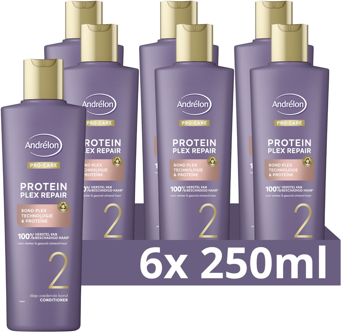 Andrélon Pro-Care Conditioner - 6 x 250 ml - Voordeelverpakking