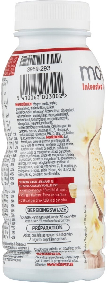 Modifast Intensive Drink Vanille - 4 x 236 ml - Voordeelverpakking