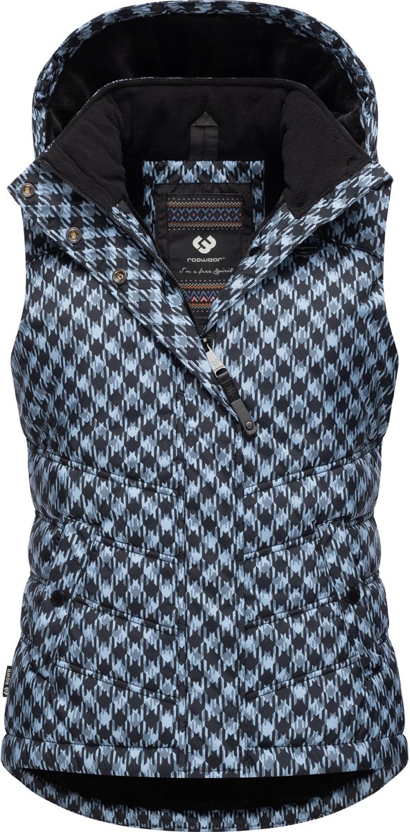 Ragwear Dames gewatteerd vest Hesty Print