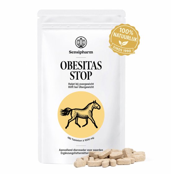 Sensipharm® Obesitas Stop Paard – Overgewicht & Afvallen Supplement – 180 Tabletten Sensipharm® Obesitas Stop Paard – Overgewicht & Afvallen Supplement – 180 Tabletten
