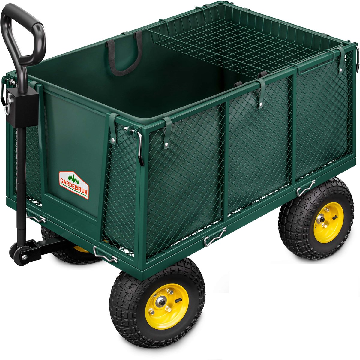 Gardebruk - Bolderkar - Binnenzeil - Belastbaar tot 550 kg – Groen