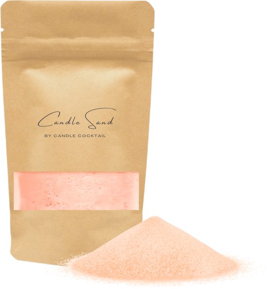 Sable de bougie | Orange | 1000g TTC 15 fusibles | Sable brûlant | Bougie Sable | Poudre de bougie | Bougie en poudre | 100+ heures de combustion | Avec 15 fusibles