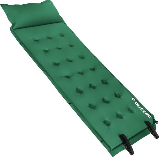 Outtec® Zelfopblazend Luchtmatras met Kussen - Luchtbed - Slaapmat - 193x68 cm - Ultralicht - Waterdicht - Opblaasbaar Matras - Camping, Outdoor van Outtec — afbeelding 4