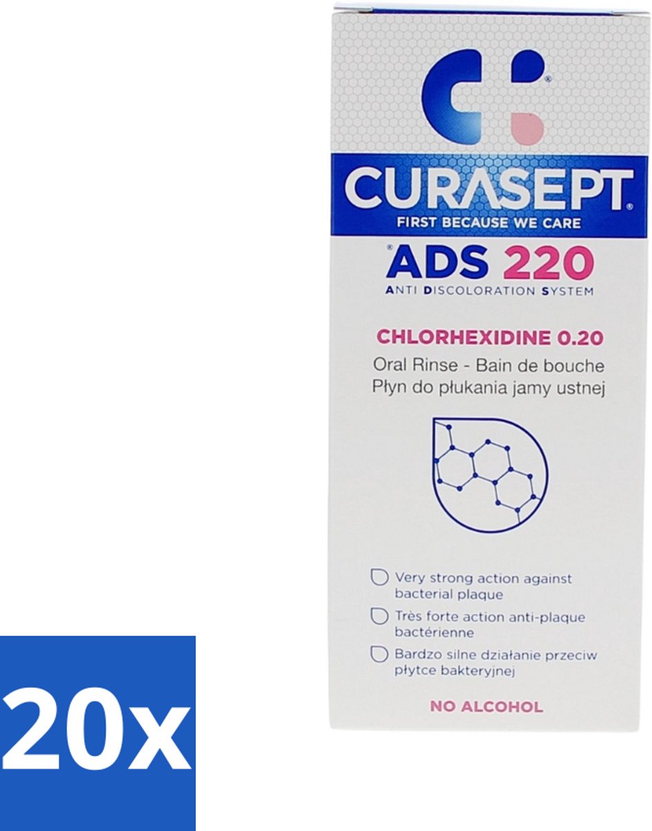 Curasept Mondspoeling 0,20% CHX 200 ml - Bulkverpakking - 20 stuks