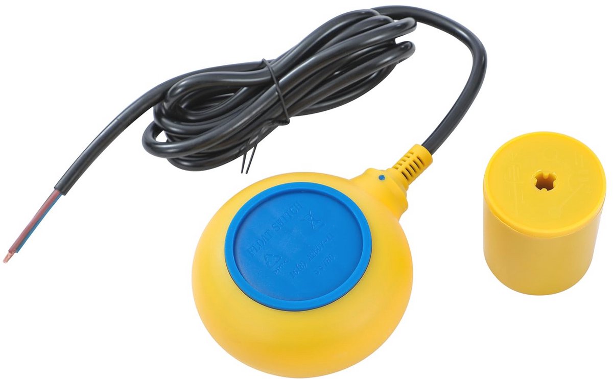 Vlotterschakelaar met 2 meter kabel voor waterniveausensor en elektrische pomp