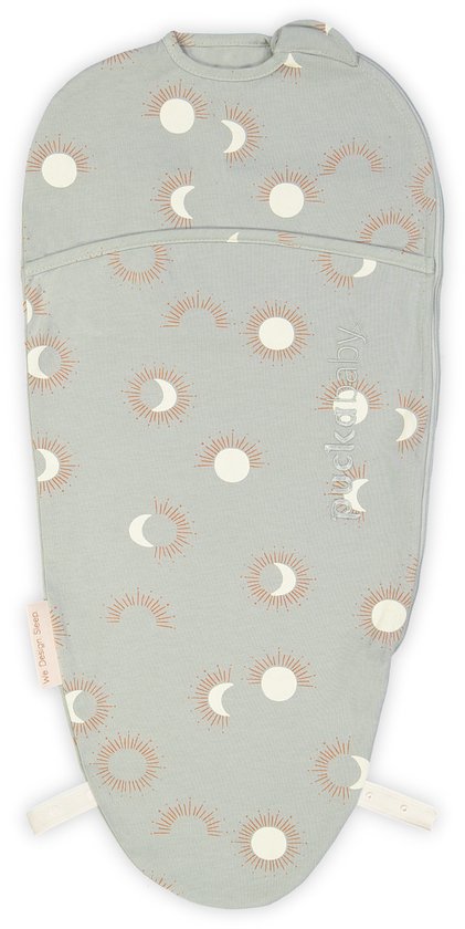 Puckababy Piep Inbakerslaapzakje baby (0-3m) - Eclipse Clay - Katoen TOG 0.5 - Zomerslaapzak