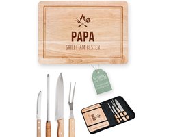 Grillset met accessoires voor barbecue en snijplank - perfect cadeau voor BBQ-liefhebbers Grillset met accessoires voor barbecue en snijplank - perfect cadeau voor BBQ-liefhebbers