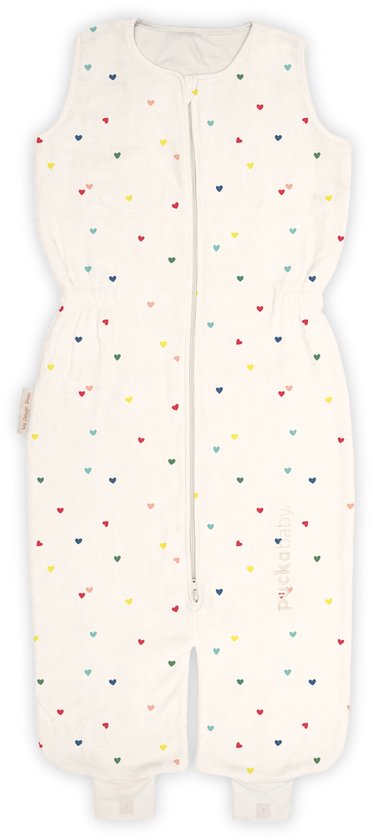 Puckababy Slaapzak Bag Kidz vanaf 2.5 jaar - Hearts Confetti - Licht met gekleurde hartjes