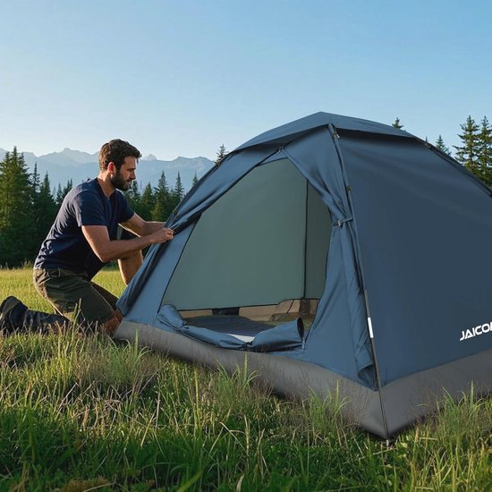Ultralichte en Waterdichte Campingtent voor 1-4 Personen - Eenvoudig Op te Zetten, Ideaal voor 3-4 Seizoenen, Perfect voor Kamperen en Wandelen van Merkloos — afbeelding 3