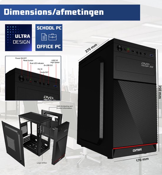 Intel Compleet PC | Intel Core i7 | 32 GB RAM | 1000GB SSD | DVD+RW ...