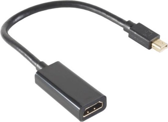 Mini DisplayPort 1.4 naar HDMI 2.0 adapter (4K 60 Hz + HDR) / zwart - 0,15  meter | bol.com