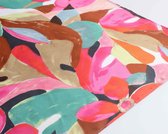 Dana Bandana – Accessories Junkie Amsterdam – 65x65 cm – Bladeren Print – Multi Kleuren – Imitatie Satijn