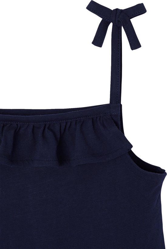 Vertbaudet Lot de 2 robes à bretelles fille 1 imprimée + 1 unie