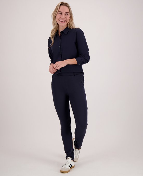 Je m'appelle Travelstof At Work Broek Slim fit Met stretch - Blauw - Maat XXL