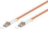 LC Duplex Optical Fiber Patch kabel - Multi Mode OM2 - oranje / LSZH - 5 meter