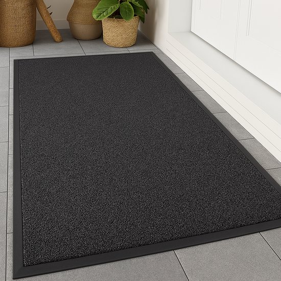 Schoonloopmat | XXXL | Droogloopmat voor binnen | 90x150 Antraciet | Anti slip deurmat