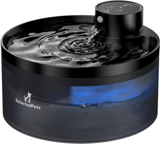 Selectedpets Drinkfontein kat - Draadloos - Met sensor - Inclusief twee filters
