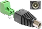 DC voeding schroef-connector (v) 2,5mm x 5,5mm - tweedelig