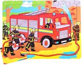 Bigjigs 9 Piece Tray Puzzle - Fire Engine