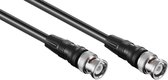 BNC (m) - BNC (m) kabel - RG59 - 75 Ohm / zwart - 0,50 meter