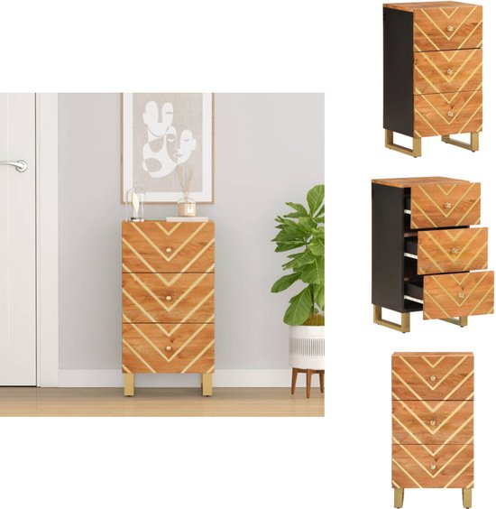 Hoge kast 40x33x110 cm massief mangohout | -nl Hoge kast 40x33x110 cm massief mangohout | -nl