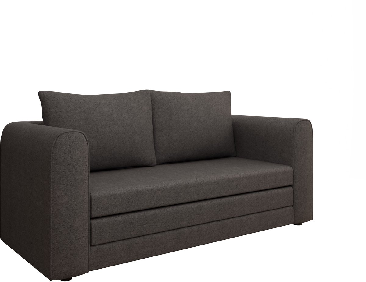 Homesy The Essence of Comfort Slaapbank ARELIS, sofa met slaapfunctie, moderne bank, 2-zits, grafiet Donkergrijs