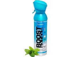 Boost Oxygen 5L - Peppermint - 95% Pure Zuurstof - Tot wel 100 inhalaties - Ademhalingsondersteuning voor sport herstel, hoogte, prestaties en gezondheid - Zuurstoffles