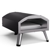 Bol.com Klarstein Lafiamma Pizzaoven Elektrisch 450 Graden - 2.200 W Dubbele Verwarmingselementen Inclusief Pizzasteen Roestvrij... aanbieding