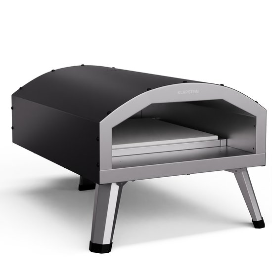 Klarstein LaFiamma Pizzaoven Elektrisch 450 graden - 2000 W, Dubbele verwarmingselementen, Inclusief pizzasteen, Roestvrij staal, Snelle opwarmtijd, Buitenopstelling, Tot 450 °C, Compact — afbeelding 3