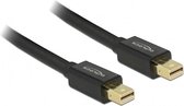 DeLOCK Mini DisplayPort kabel - versie 1.2 (4K 60 Hz) / zwart - 0,50 meter