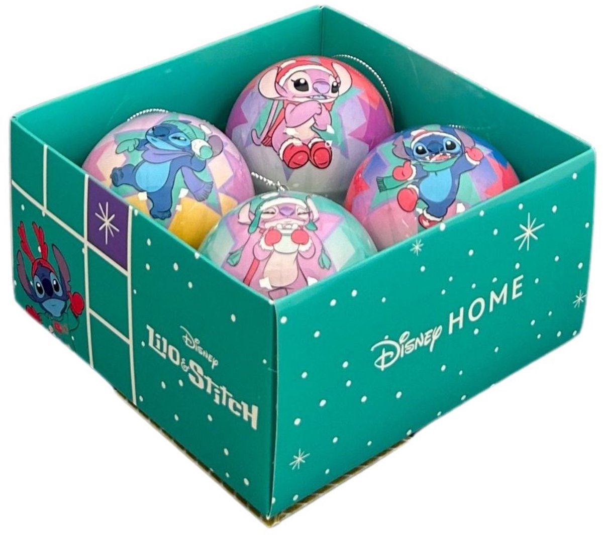 Set van 4 Onbreekbare Stitch Kerstballen