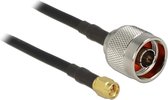 DeLOCK N (m) - SMA (m) kabel - CFD200/RF200 - 50 Ohm / zwart - 7,5 meter