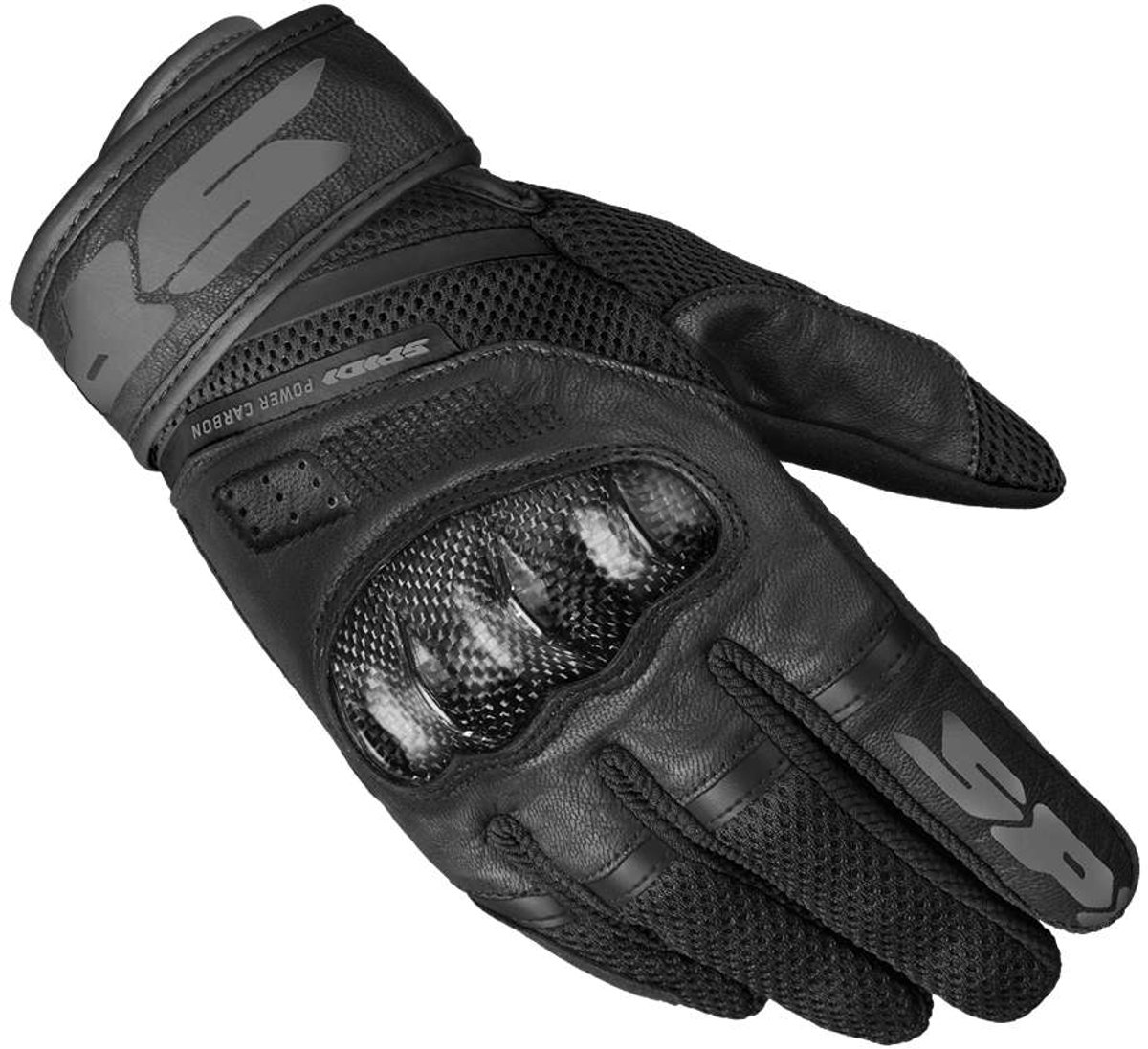 Spidi Power Carbon Handschoenen Zwart - Handschoen