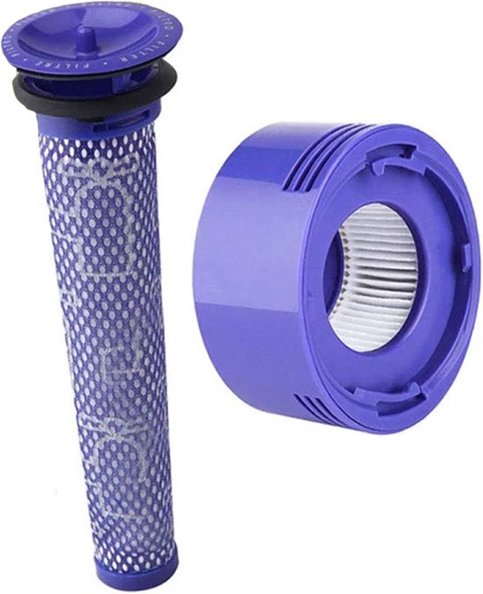 1x Filter voor Dyson V8 & V7 – Vervangingsfilter Compatibel met Animal, Absolute, Motorhead, Fluffy, SV10 – HEPA Achterfilter – Geschikt voor DC58/DC59/DC61/DC74 – Wasbaar & Herbruikbaar