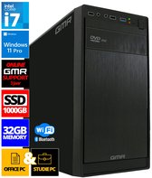 Intel Compleet PC | Intel Core i7 | 32 GB RAM | 1000 GB SSD | Windows 11 Pro