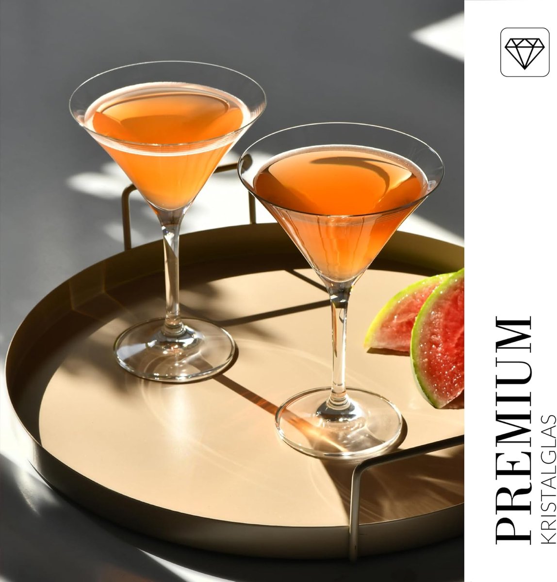 KROSNO Martini Cocktail Glazen | Set of 6 | 150 ML | Loodvrij kristalglas | Elite Collectie | Perfect voor Thuis, Restaurants en Feesten | Vaatwasser Veilig — afbeelding 7